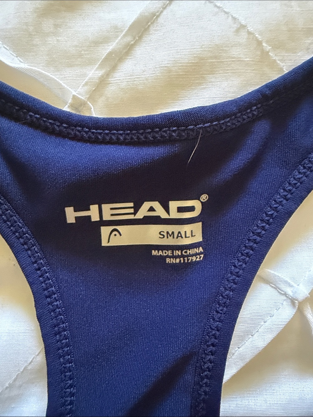 Head Navy Blue Racerback Performance Tank - Picture 2 of 3